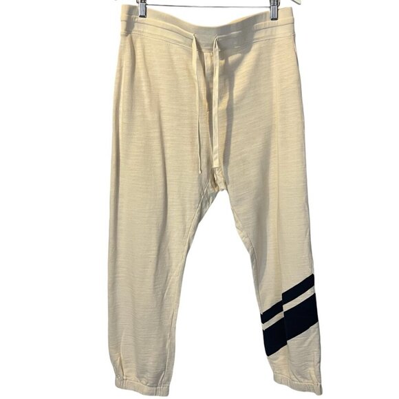 J. Crew Vintage Fleece Cotton Terry Jogger Pant with Single Stripe L Lounge - Picture 2 of 6